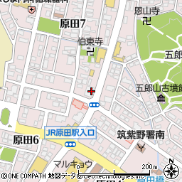 福岡国道工事事務所　筑紫野計量所周辺の地図