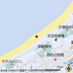 浜崎海水浴場周辺の地図