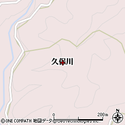高知県高岡郡津野町久保川周辺の地図