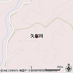 高知県津野町（高岡郡）久保川周辺の地図