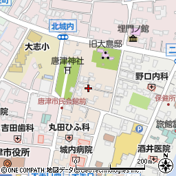 佐賀県唐津市南城内周辺の地図