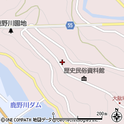 愛媛県大洲市肱川町山鳥坂199周辺の地図