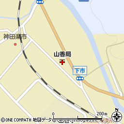 山香郵便局周辺の地図