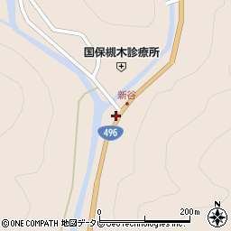 大分県中津市山国町槻木126周辺の地図