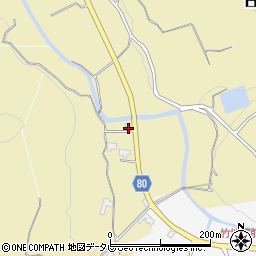 福岡県朝倉市日向石1163周辺の地図