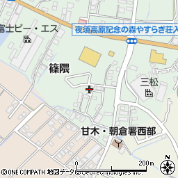福岡県朝倉郡筑前町篠隈159周辺の地図