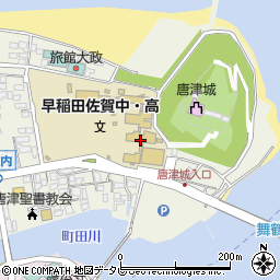 早稲田佐賀中学校周辺の地図