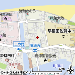 佐賀県唐津市東城内6周辺の地図