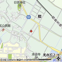 福岡県筑紫野市隈周辺の地図