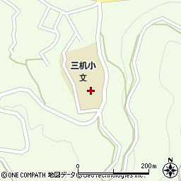 伊方町立三机小学校周辺の地図