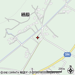 福岡県朝倉市楢原415周辺の地図
