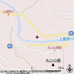 愛媛県大洲市肱川町山鳥坂360周辺の地図