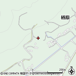 福岡県朝倉市楢原671-2周辺の地図