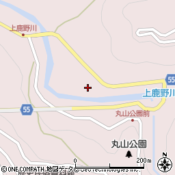 愛媛県大洲市肱川町山鳥坂358周辺の地図