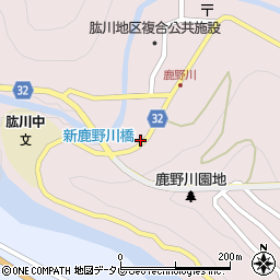 愛媛県大洲市肱川町山鳥坂2周辺の地図