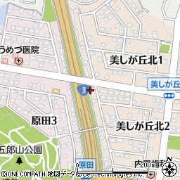 西日本新聞エリアセンター　美しが丘周辺の地図