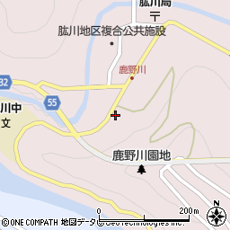 愛媛県大洲市肱川町山鳥坂20周辺の地図