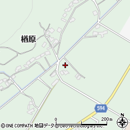 福岡県朝倉市楢原90周辺の地図