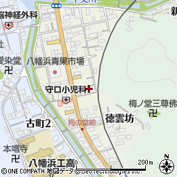 愛媛県八幡浜市産業通周辺の地図