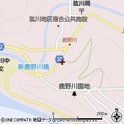 愛媛県大洲市肱川町山鳥坂21周辺の地図