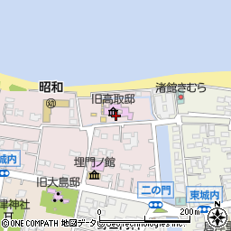 旧高取邸周辺の地図
