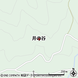 高知県高岡郡梼原町井の谷周辺の地図