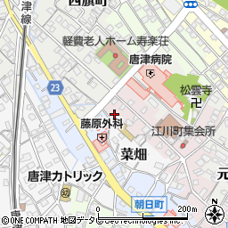 佐賀県唐津市江川町714周辺の地図