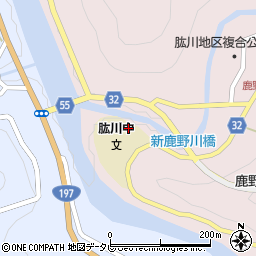 愛媛県大洲市肱川町山鳥坂282周辺の地図