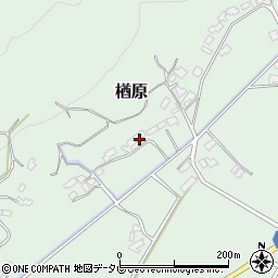 福岡県朝倉市楢原397周辺の地図