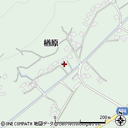 福岡県朝倉市楢原396周辺の地図