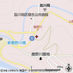 愛媛県大洲市肱川町山鳥坂25周辺の地図