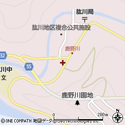 愛媛県大洲市肱川町山鳥坂16周辺の地図