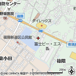 福岡県朝倉郡筑前町篠隈185周辺の地図