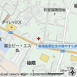 福岡県朝倉郡筑前町篠隈197周辺の地図
