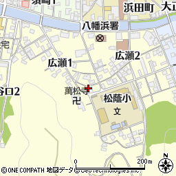 愛媛県八幡浜市広瀬1丁目5周辺の地図