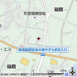福岡県朝倉郡筑前町篠隈216周辺の地図