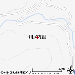 高知県高岡郡佐川町川ノ内組周辺の地図