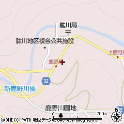 愛媛県大洲市肱川町山鳥坂35周辺の地図