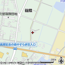 福岡県朝倉郡筑前町篠隈117周辺の地図