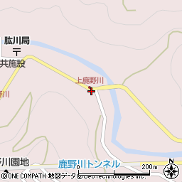 愛媛県大洲市肱川町山鳥坂129周辺の地図