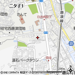 佐賀県唐津市二タ子周辺の地図
