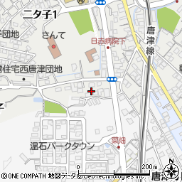 佐賀県唐津市二タ子周辺の地図
