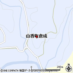 大分県杵築市山香町大字倉成周辺の地図