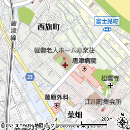 唐津看護専門学校　済生会病院実習控室周辺の地図