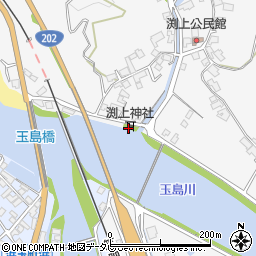 渕上神社周辺の地図