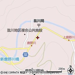 愛媛県大洲市肱川町山鳥坂83周辺の地図