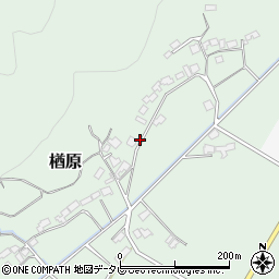 福岡県朝倉市楢原180周辺の地図