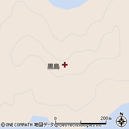 愛媛県西宇和郡伊方町黒島周辺の地図