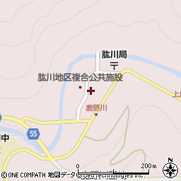 愛媛県大洲市肱川町山鳥坂54周辺の地図