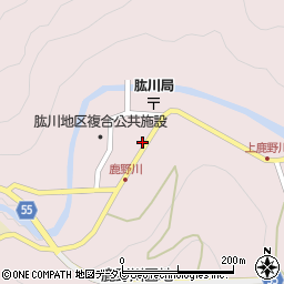 愛媛県大洲市肱川町山鳥坂56周辺の地図